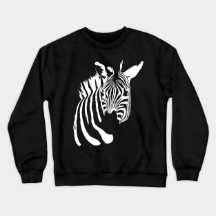 Zebra Negative Space T-Shirt Crewneck Sweatshirt